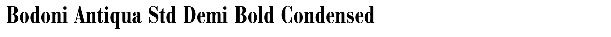 Bodoni Antiqua Std Demi Bold Condensed image
